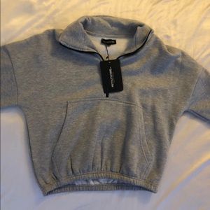 pretty little thing quarter zip jacket